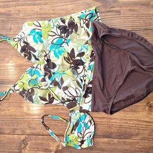 Body ID Floral 3 Piece Swim Suit 12/14
